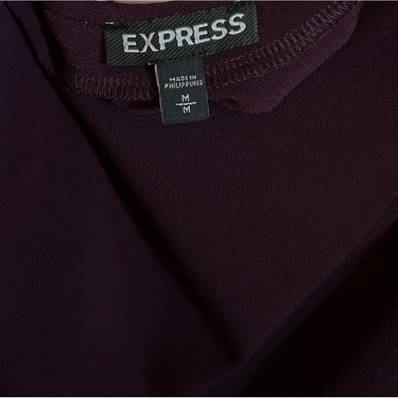 Express Long Sleeve Long Top with Crisscross Back. Size M. - Picture 7 of 7